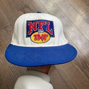 Vintage Somers NFL On TNT TV promo adjustable strapback hat one size made in USA
